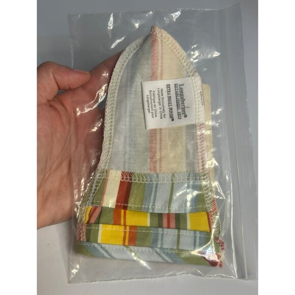 Longaberger Extra Small Foyer Basket Liner "Sunflower Stripes" #23509259 Floral - Picture 4 of 5